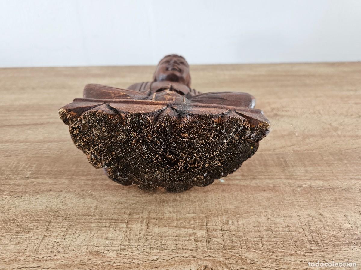 Antig&uuml;edades: BUDA tallado en madera - Foto 7