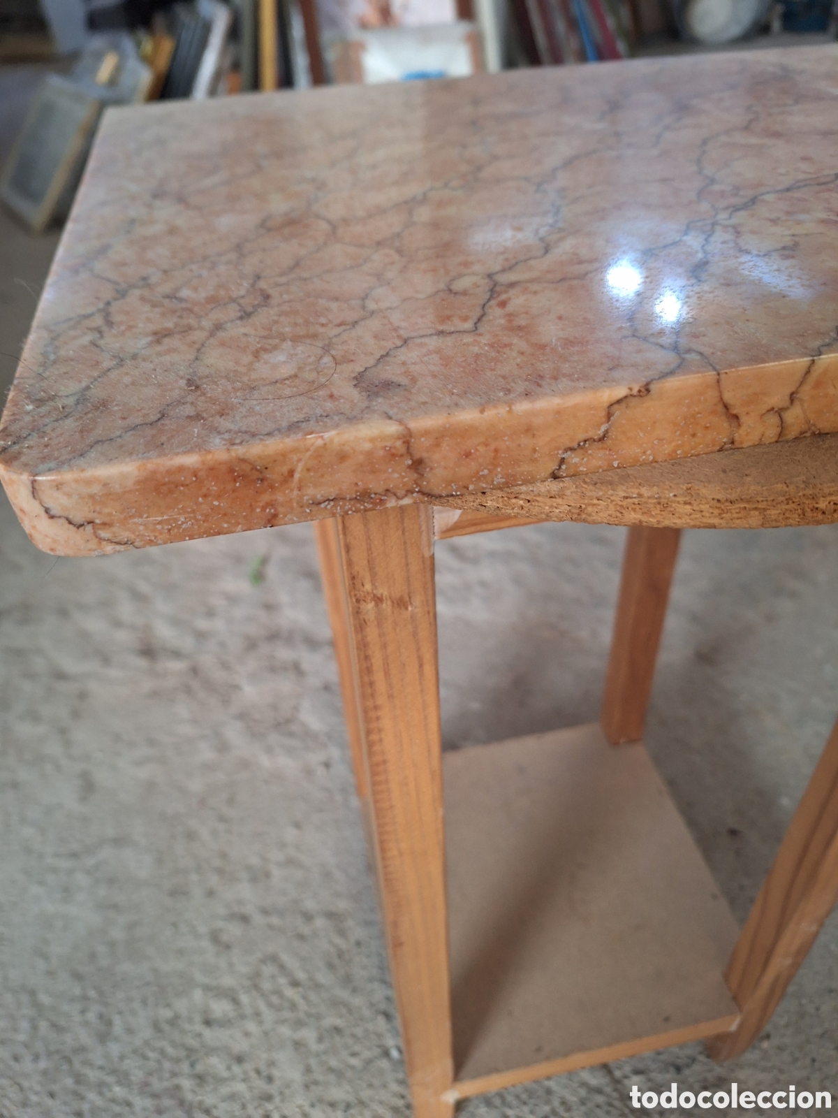 Antig&uuml;edades: Va a ser rectangular de m&aacute;rmol anaranjado - Foto 2