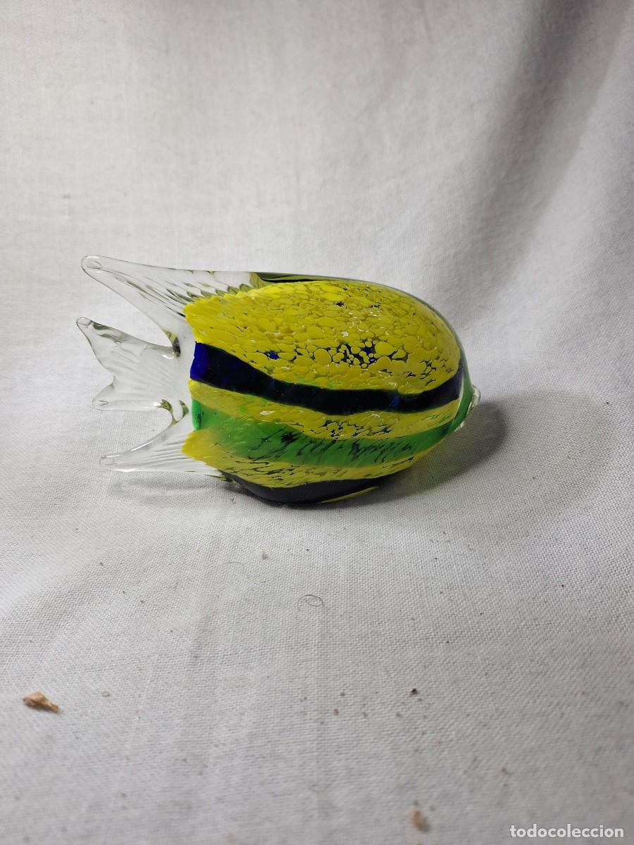 Antig&uuml;edades: Bonito pez en cristal de Murano - Foto 2