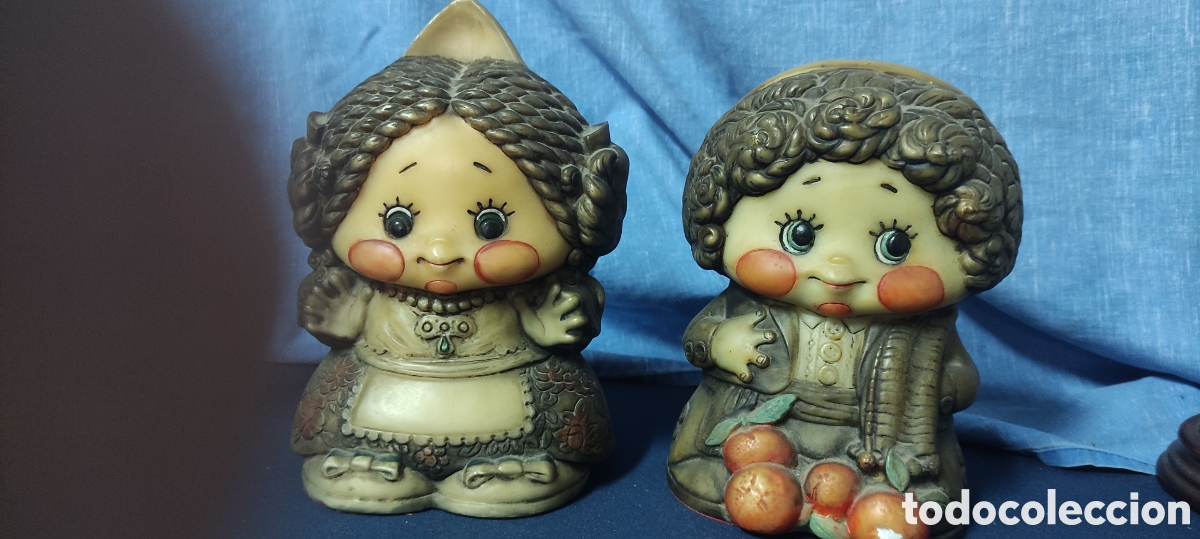 Antig&uuml;edades: Pareja de figuras falleras valencianas - Foto 2