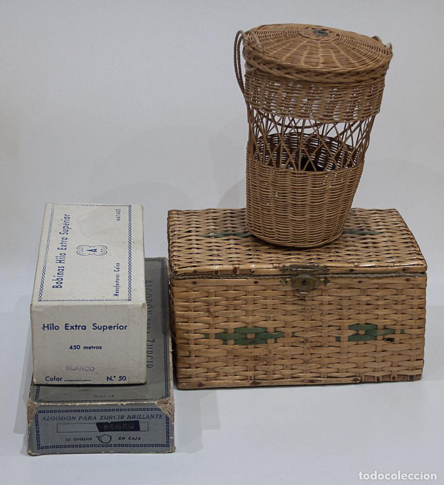 Antig&uuml;edades: LOTE DE CAJAS DE COSTURA. - Foto 1