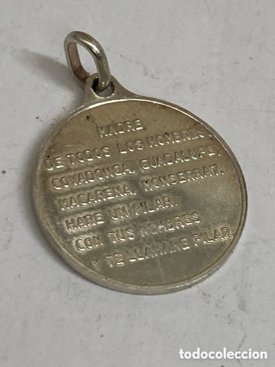 Antig&uuml;edades: Medalla de plata religiosa C406 - Foto 2