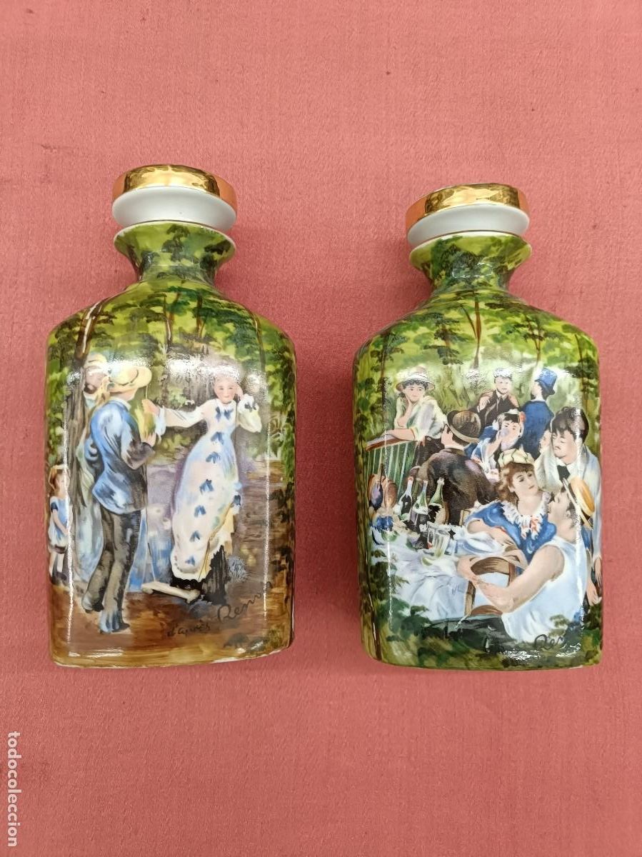 Antig&uuml;edades: Pareja de botellas de porcelana - Foto 2