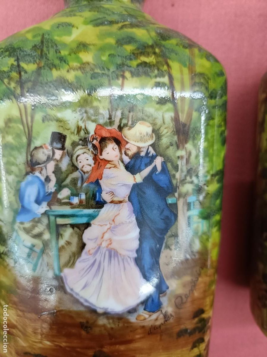 Antig&uuml;edades: Pareja de botellas de porcelana - Foto 9