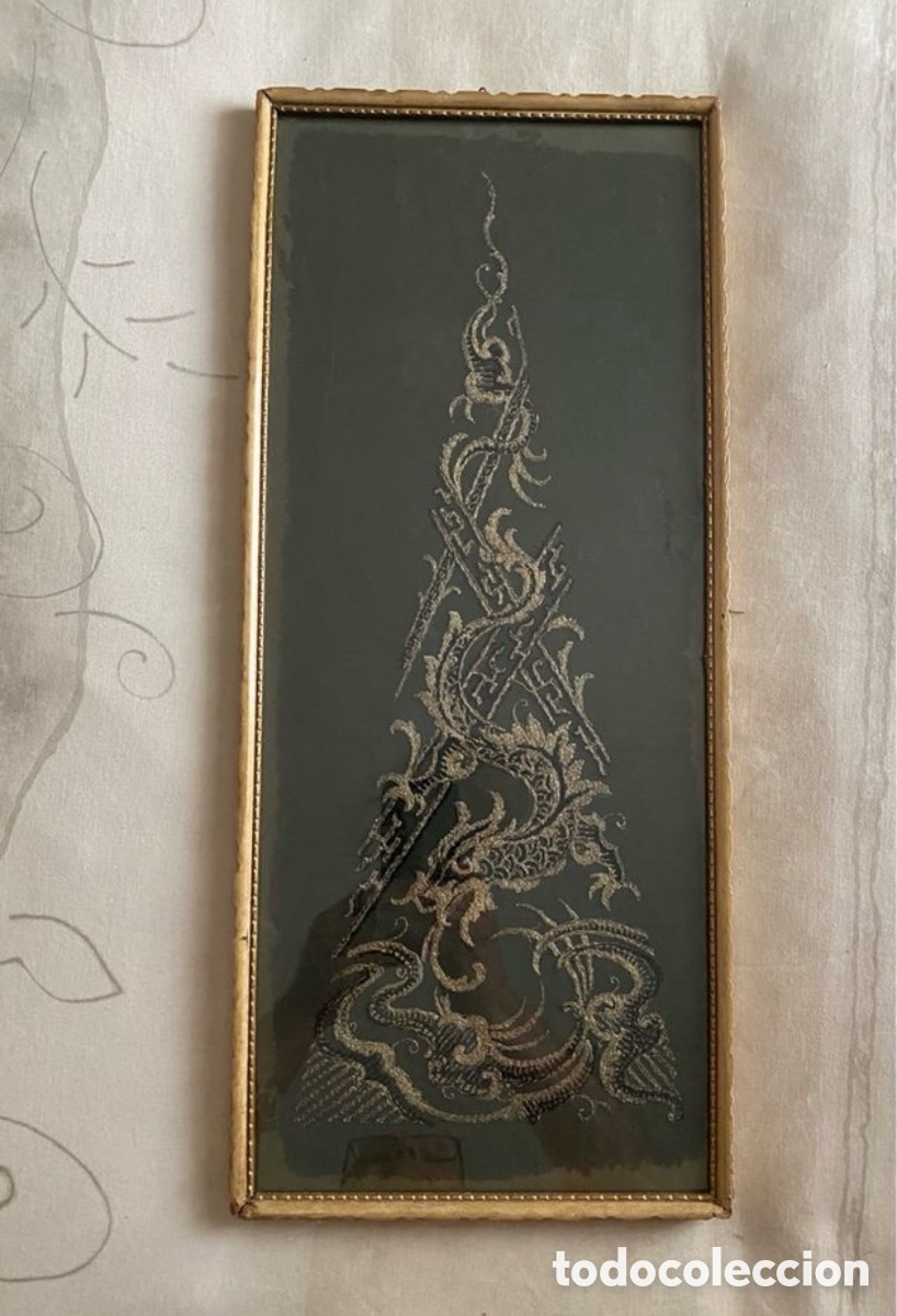 Antig&uuml;edades: Cuadro Asi&aacute;tico Drag&oacute;n - Foto 2