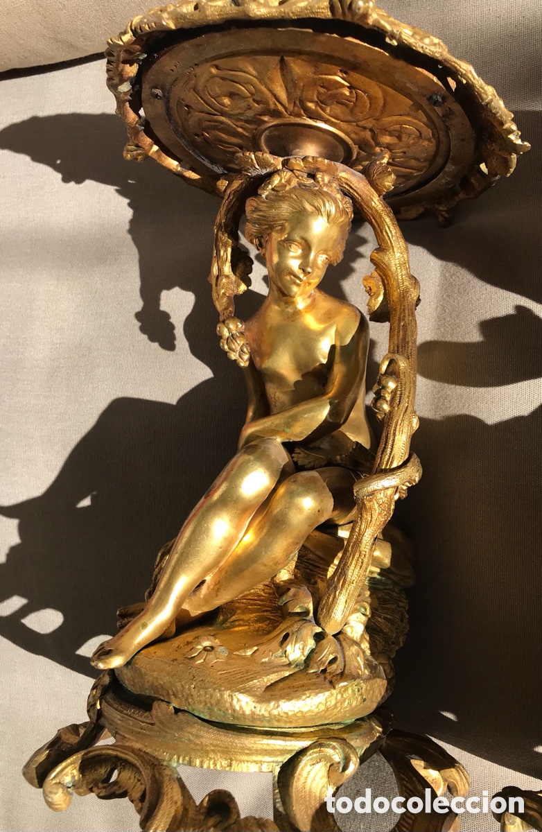 Antig&uuml;edades: Figuras bronce, centro de mesa - Foto 3