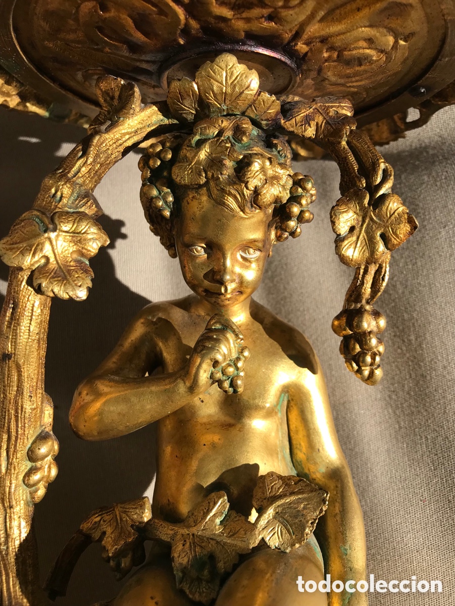 Antig&uuml;edades: Figuras bronce, centro de mesa - Foto 7