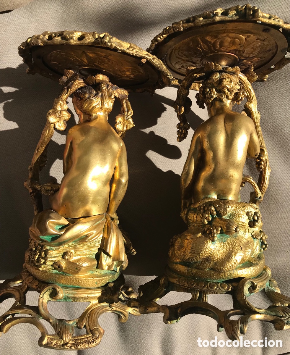 Antig&uuml;edades: Figuras bronce, centro de mesa - Foto 12