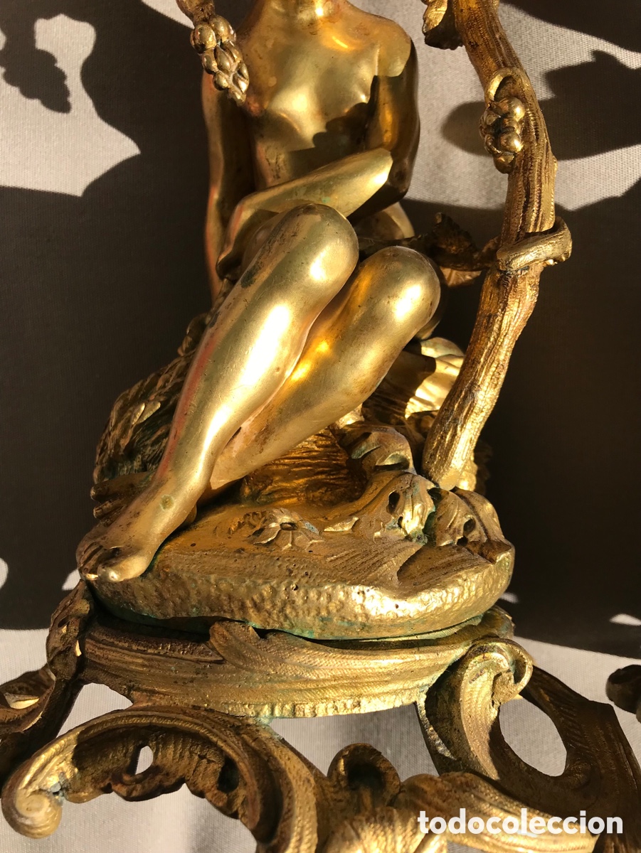 Antig&uuml;edades: Figuras bronce, centro de mesa - Foto 13
