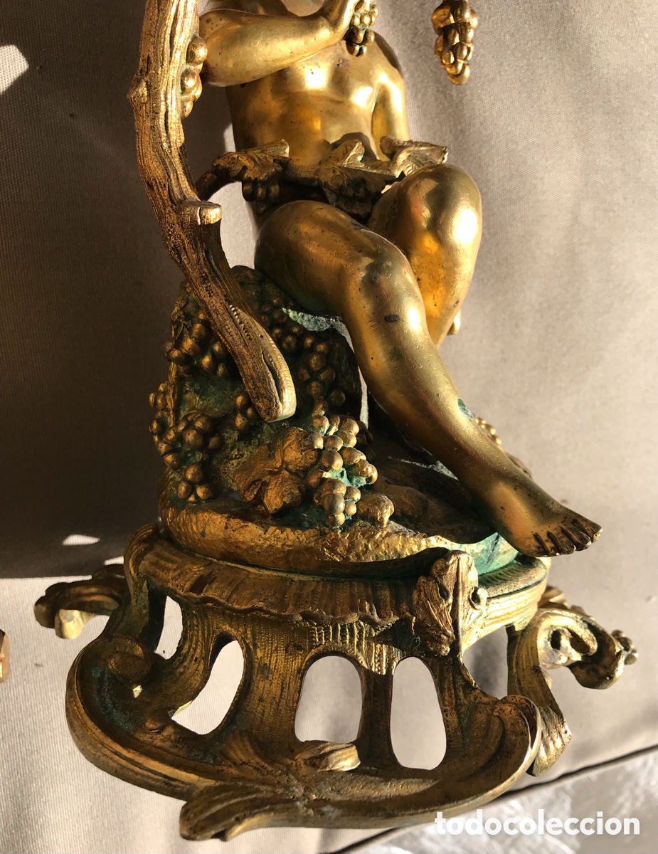 Antig&uuml;edades: Figuras bronce, centro de mesa - Foto 14