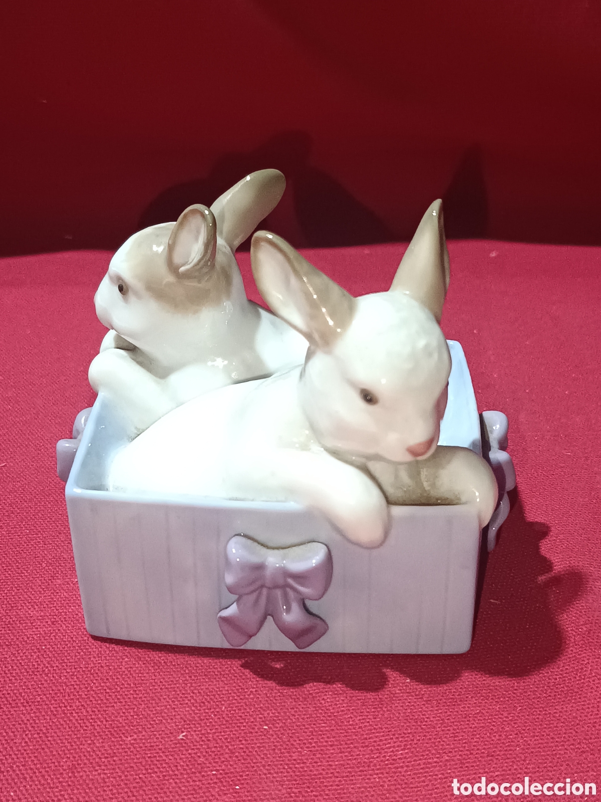 Antig&uuml;edades: La caja de los conejitos de Nao Lladro - Foto 2