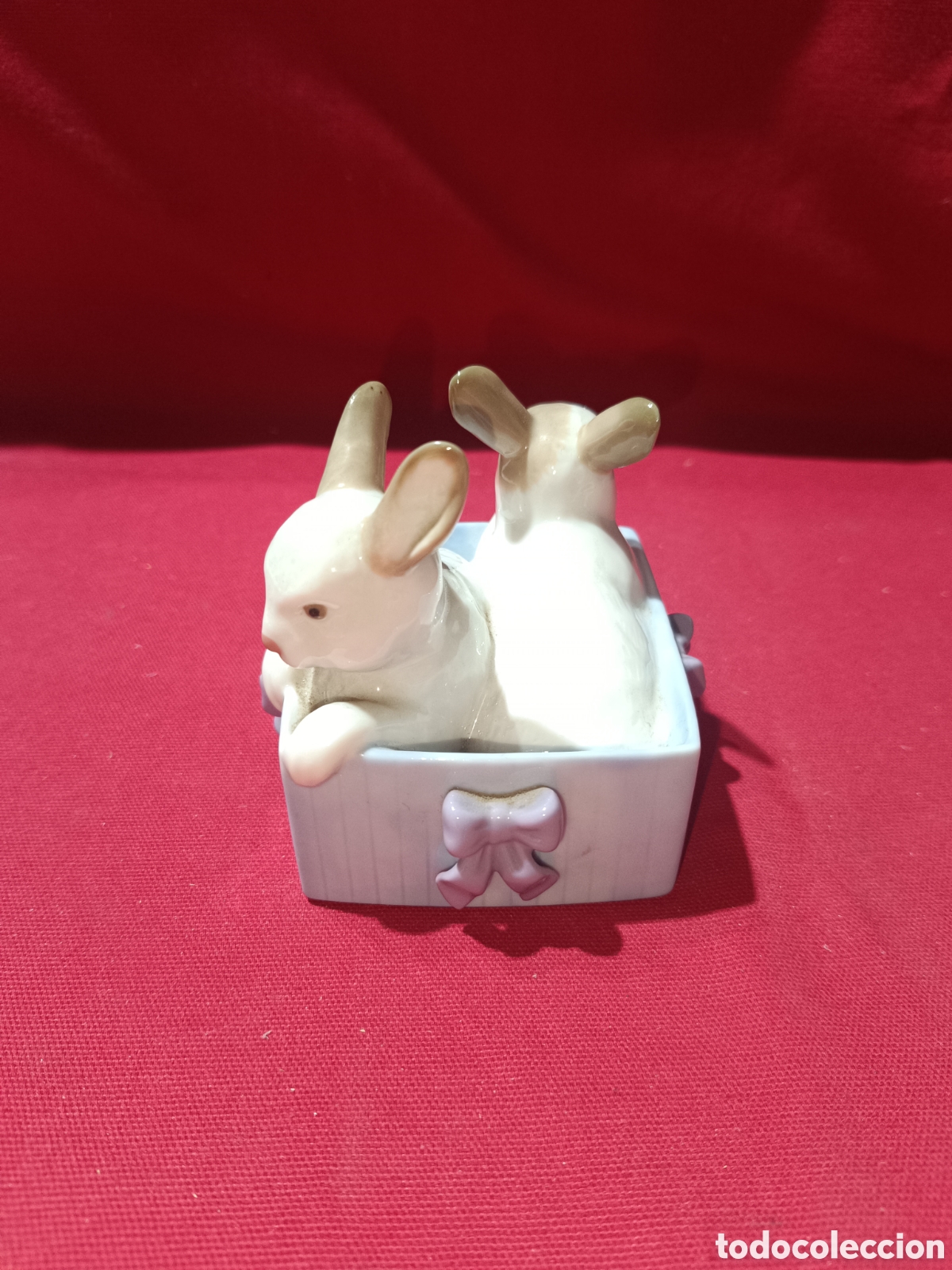 Antig&uuml;edades: La caja de los conejitos de Nao Lladro - Foto 1