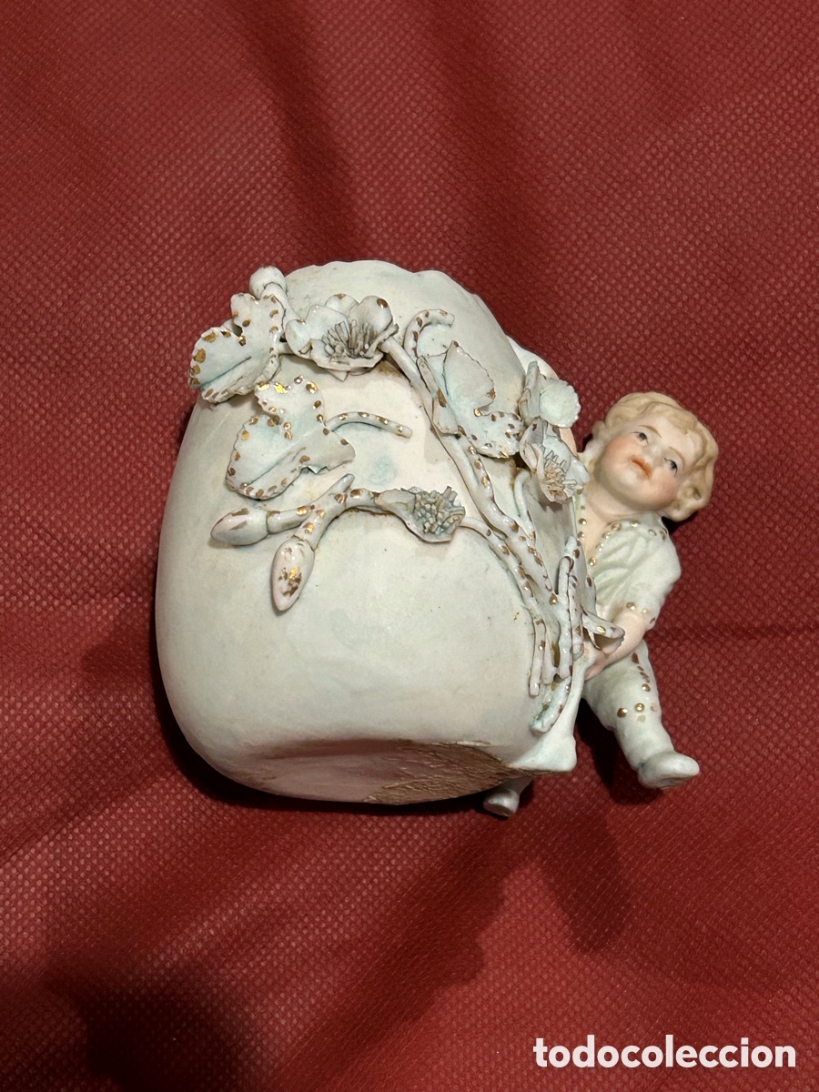 Antig&uuml;edades: Figura huevo con ni&ntilde;o. Numerad - Foto 6