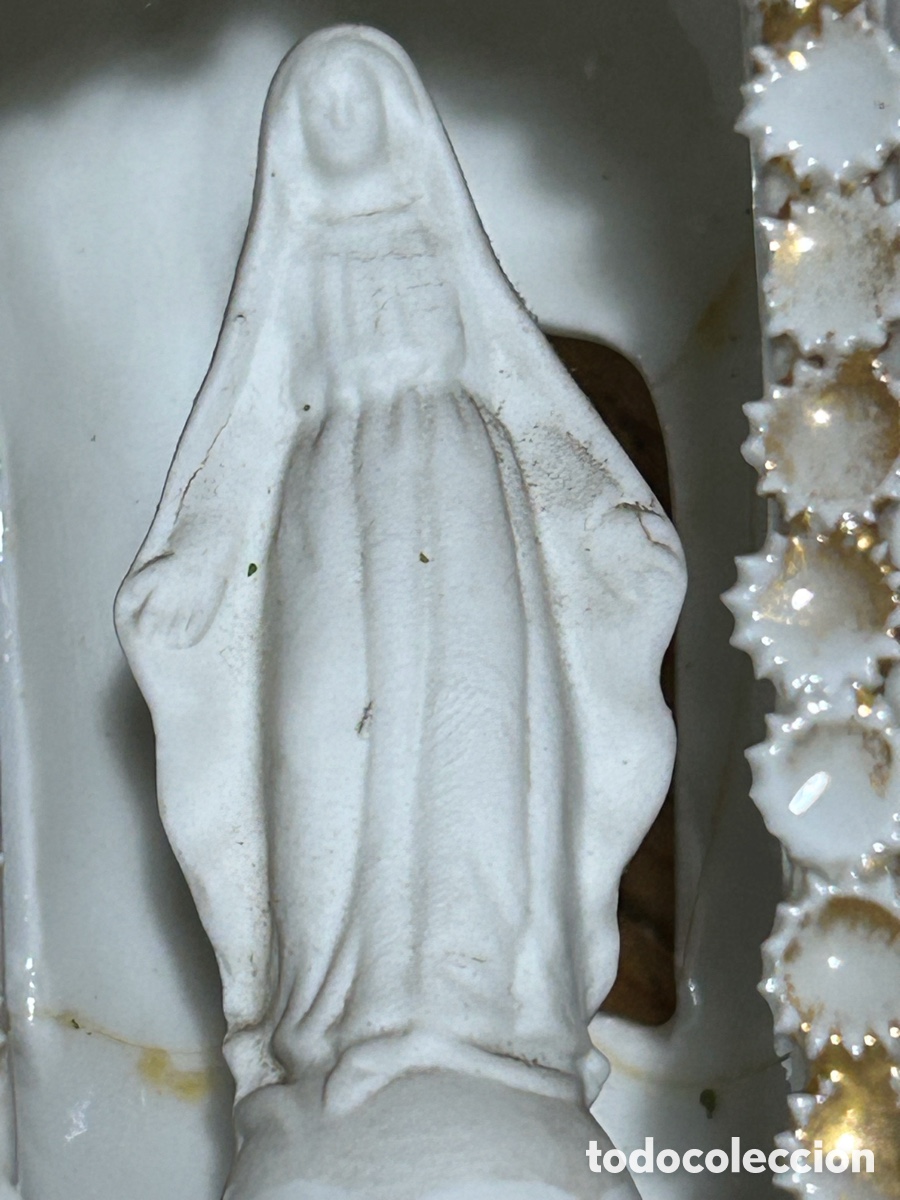 Antig&uuml;edades: Benditera imagen de la virgen - Foto 11