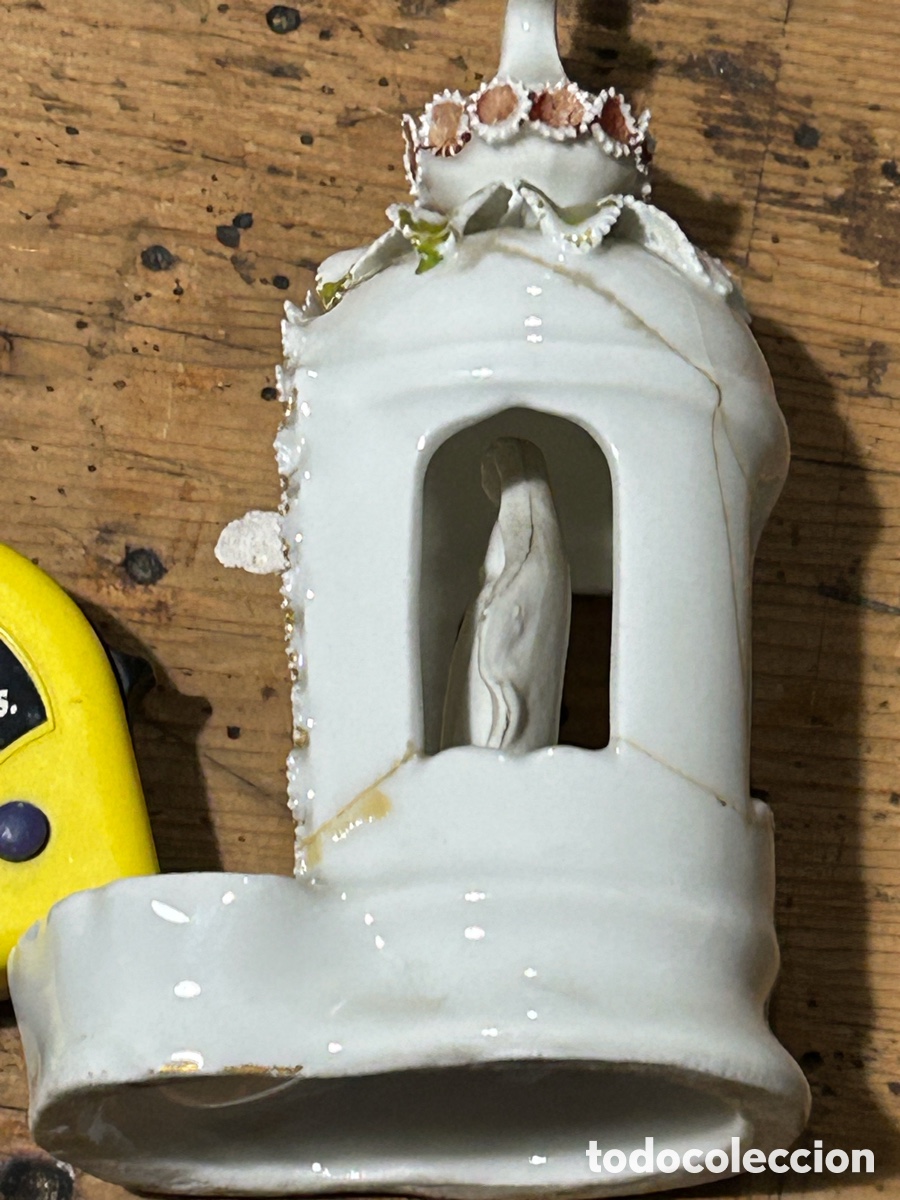 Antig&uuml;edades: Benditera imagen de la virgen - Foto 18