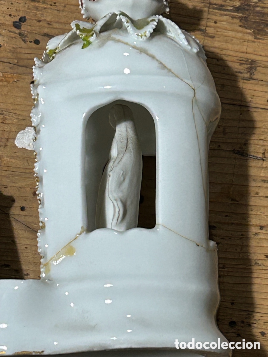 Antig&uuml;edades: Benditera imagen de la virgen - Foto 19