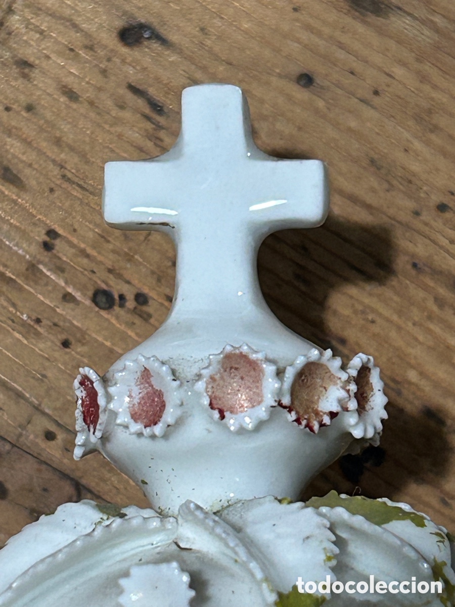 Antig&uuml;edades: Benditera imagen de la virgen - Foto 21
