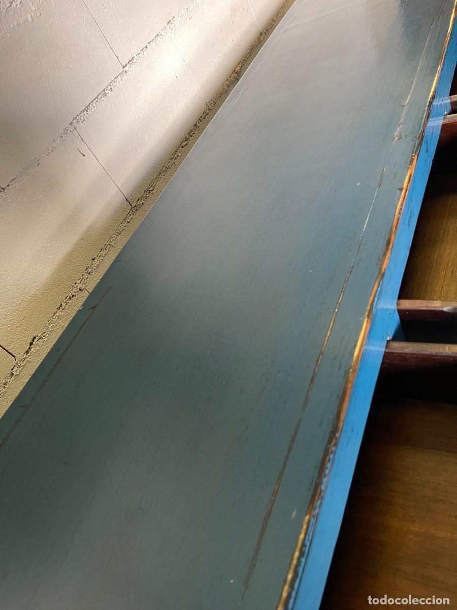 Antig&uuml;edades: consola lacada madera maciza - Foto 4