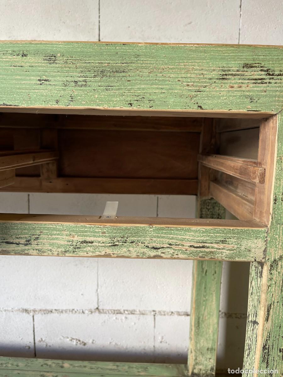 Antig&uuml;edades: consola madera maciza - Foto 6