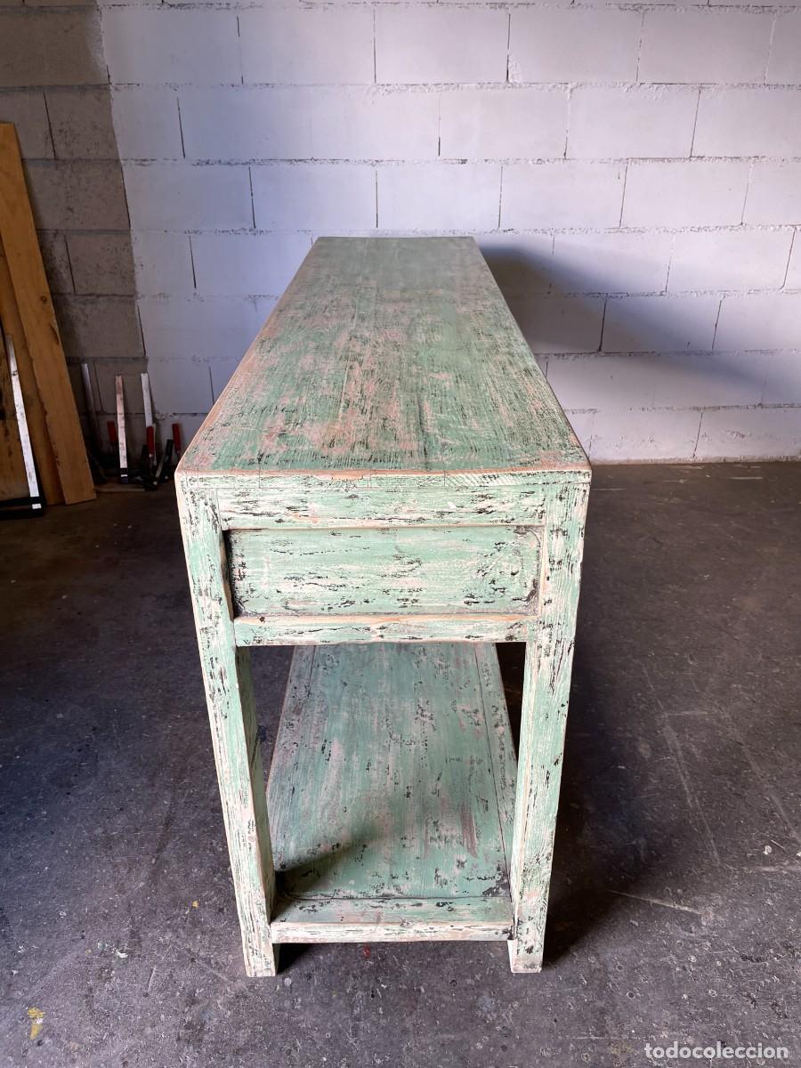 Antig&uuml;edades: consola madera maciza - Foto 9
