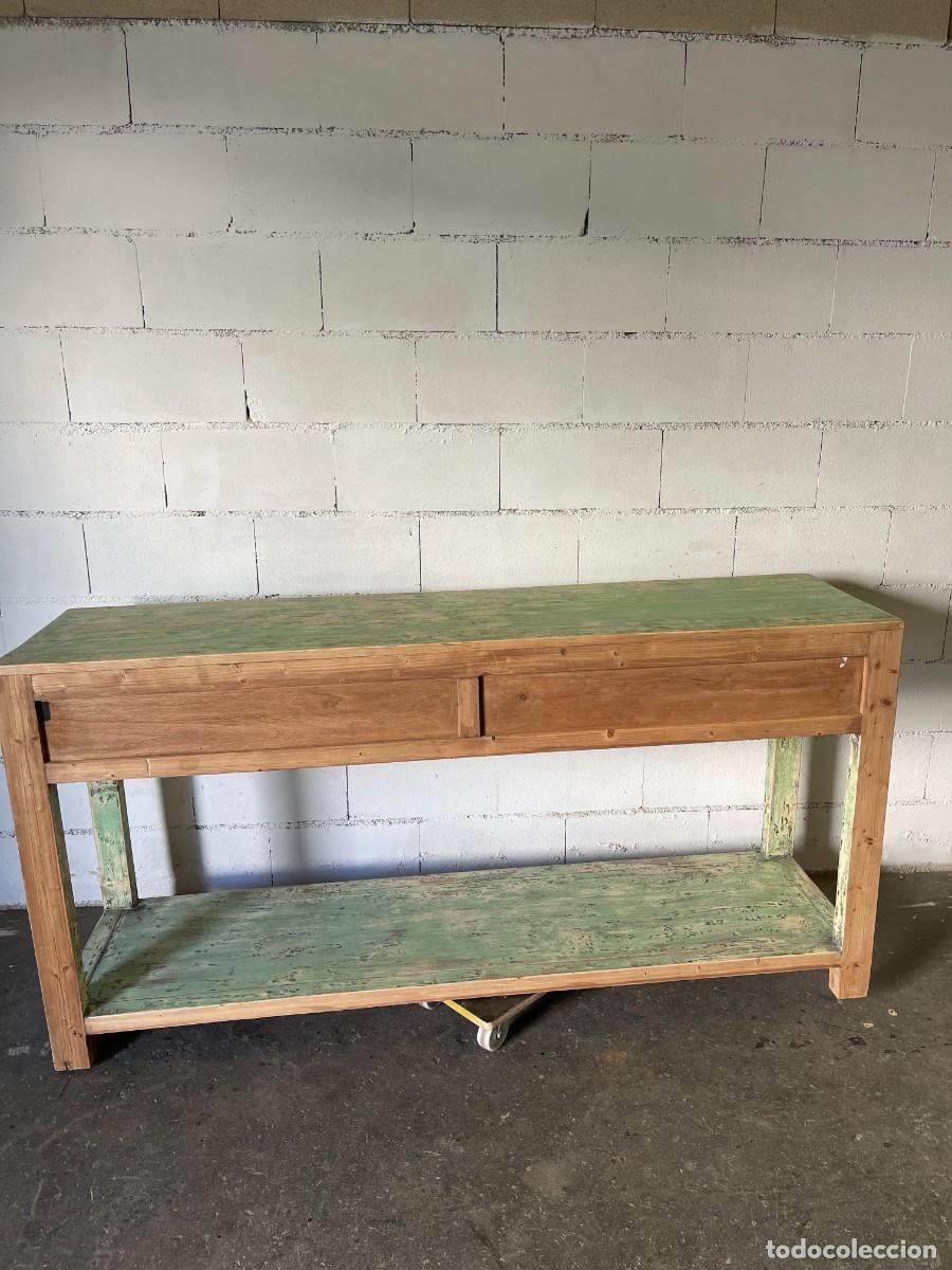 Antig&uuml;edades: consola madera maciza - Foto 10