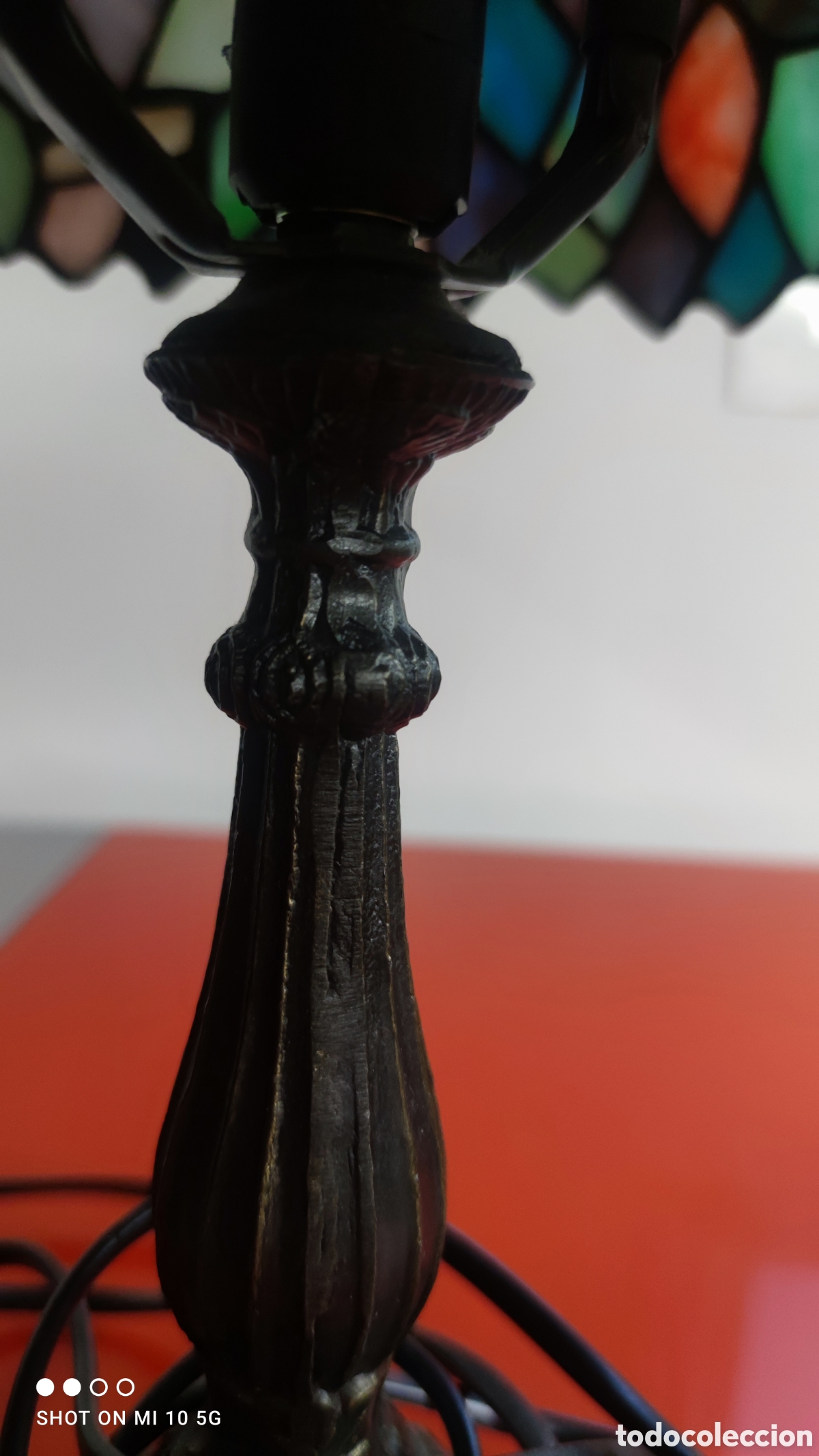 Antig&uuml;edades: LAMPARA CON CRISTALES DECORATIVOS - Foto 9