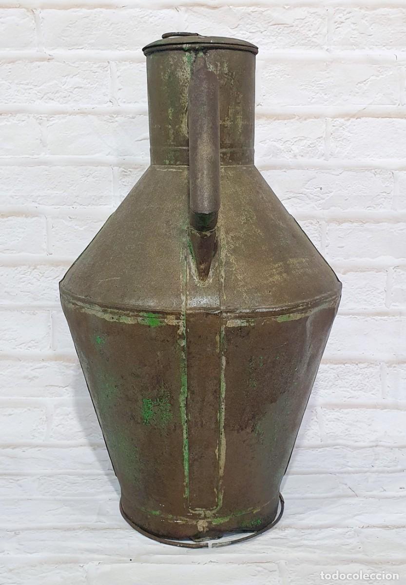 Antig&uuml;edades: Cantara aceitera de chapa - Foto 3