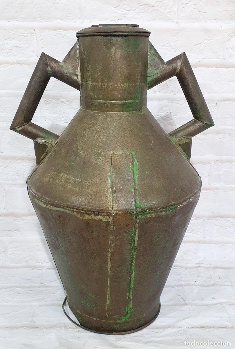 Antig&uuml;edades: Cantara aceitera de chapa - Foto 4