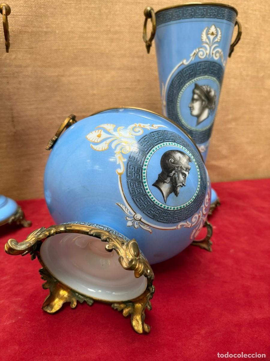 Antig&uuml;edades: Opalinas decoradas con emperadores y detalles en bronce. - Foto 5