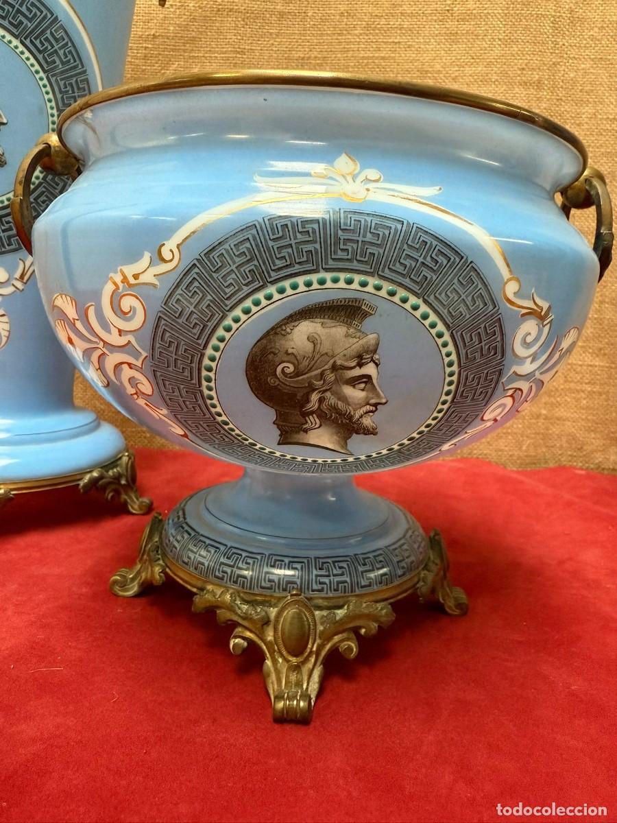 Antig&uuml;edades: Opalinas decoradas con emperadores y detalles en bronce. - Foto 6