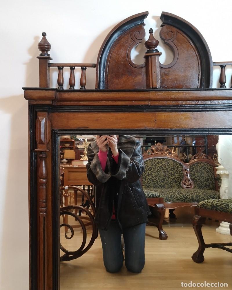 Antig&uuml;edades: Espejo Alfonsino de Roble - Foto 2