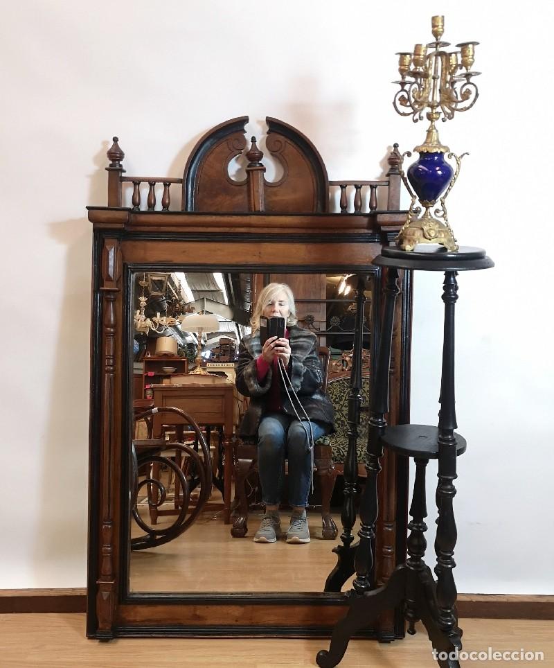Antig&uuml;edades: Espejo Alfonsino de Roble - Foto 5