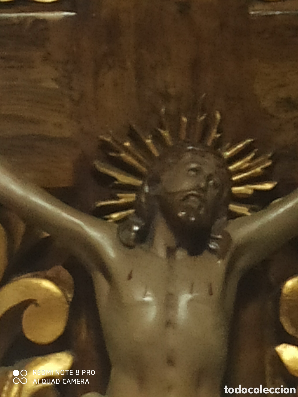 Antig&uuml;edades: Cristo con Cruz de filigrana - Foto 2