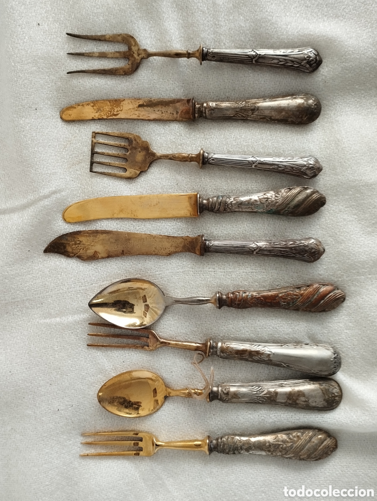 Antig&uuml;edades: Lote Cubiertos antiguos. - Foto 2