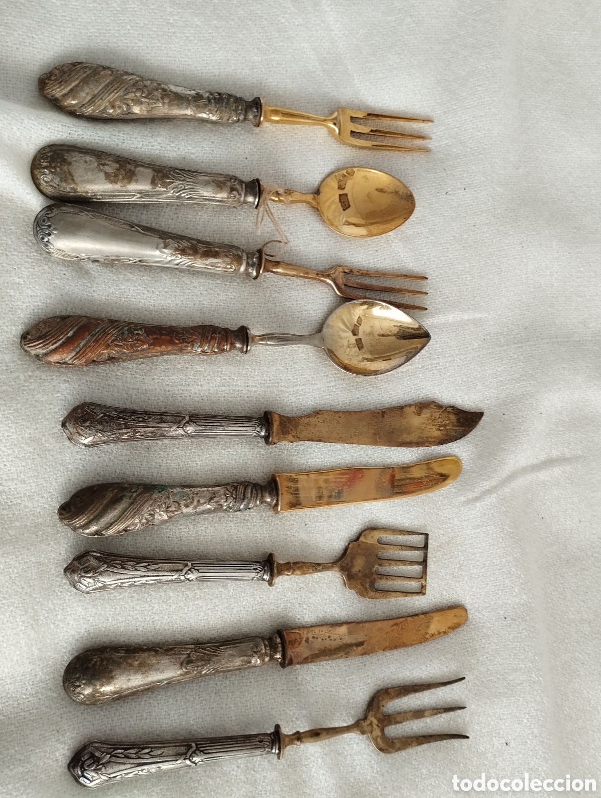 Antig&uuml;edades: Lote Cubiertos antiguos. - Foto 4