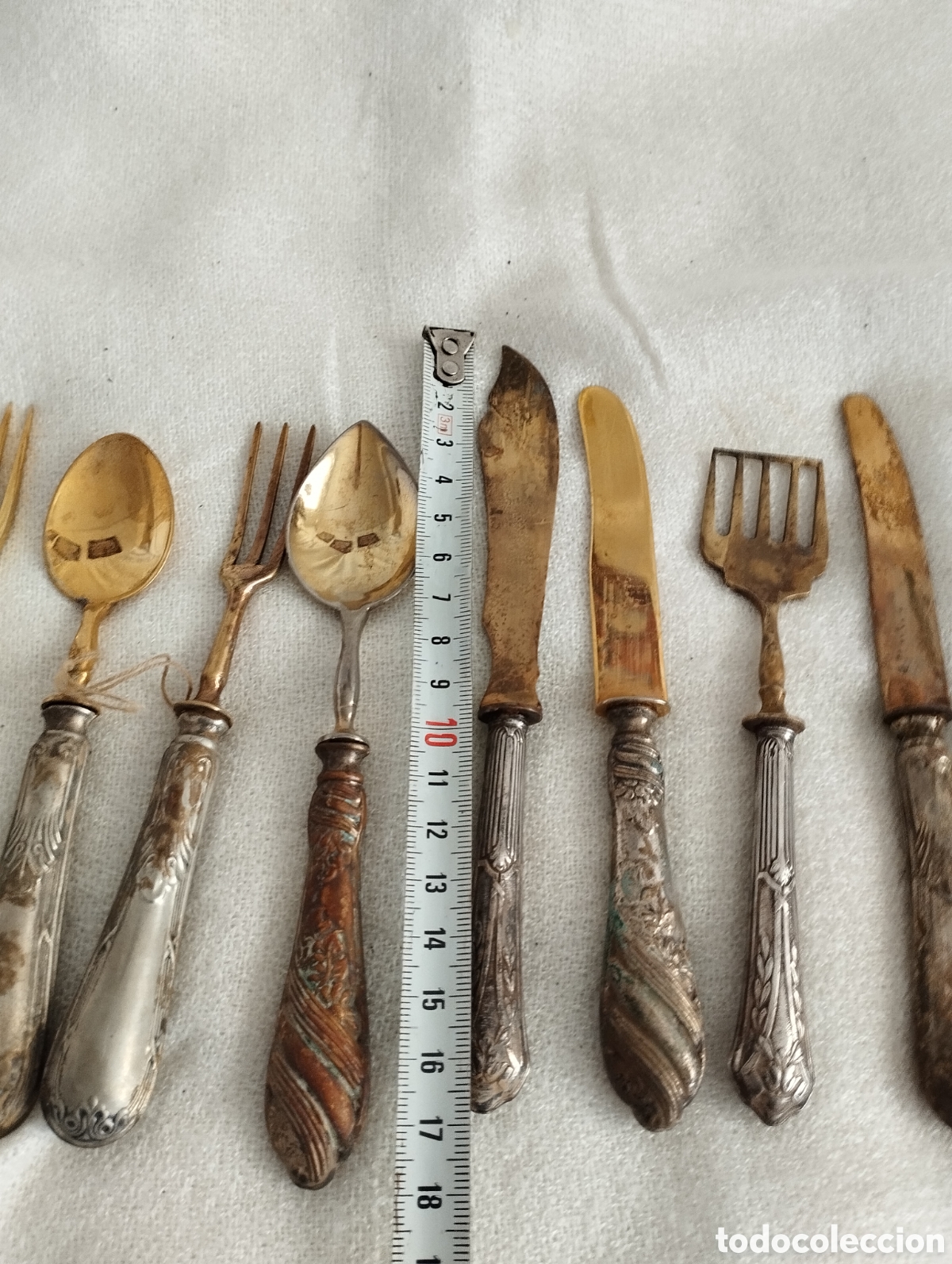 Antig&uuml;edades: Lote Cubiertos antiguos. - Foto 7