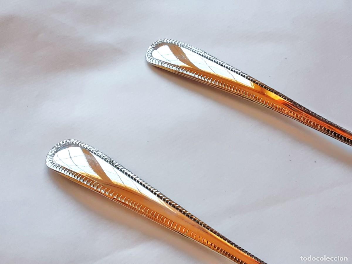 Antig&uuml;edades: CUBIERTOS ENSALADERA SILVER PLATED - Foto 8