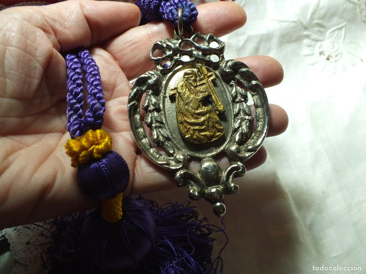 Antig&uuml;edades: MEDALLA MEDALLON CON CORDON JESUS DEL GRAN PODER - Foto 6
