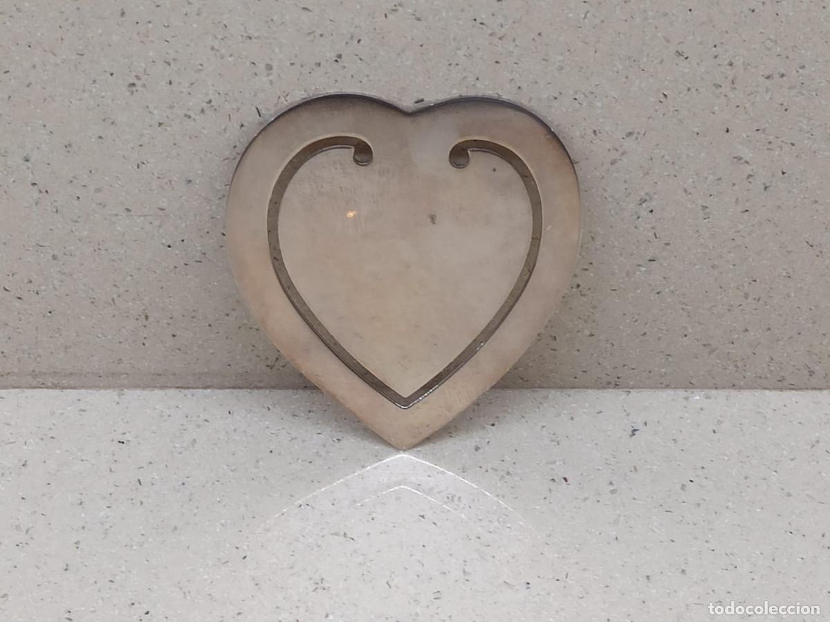 Antig&uuml;edades: MARCAP&Aacute;GINAS PLATA 925 CORAZ&Oacute;N LISO - Foto 1