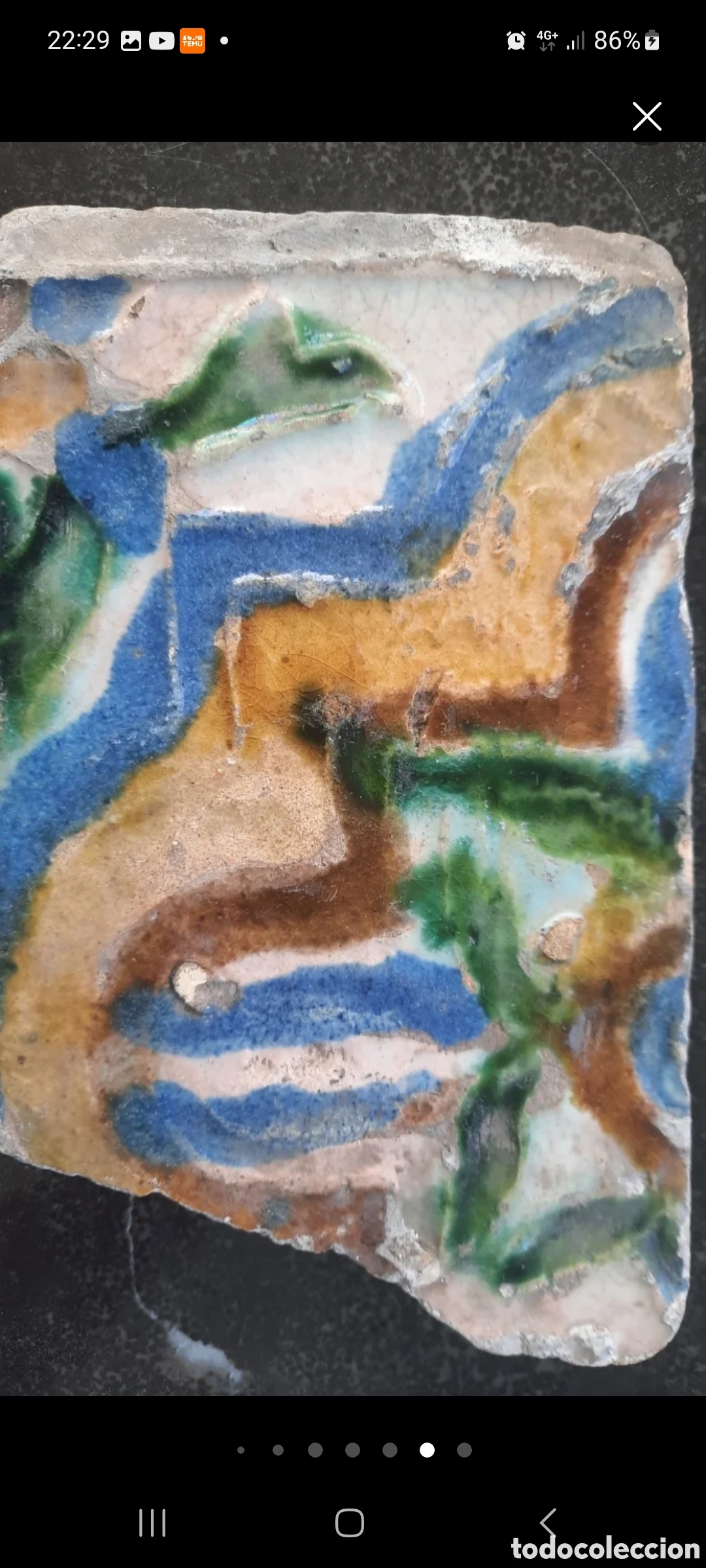 Antig&uuml;edades: AZULEJO MUDEJAR SIGLO XVI - Foto 5