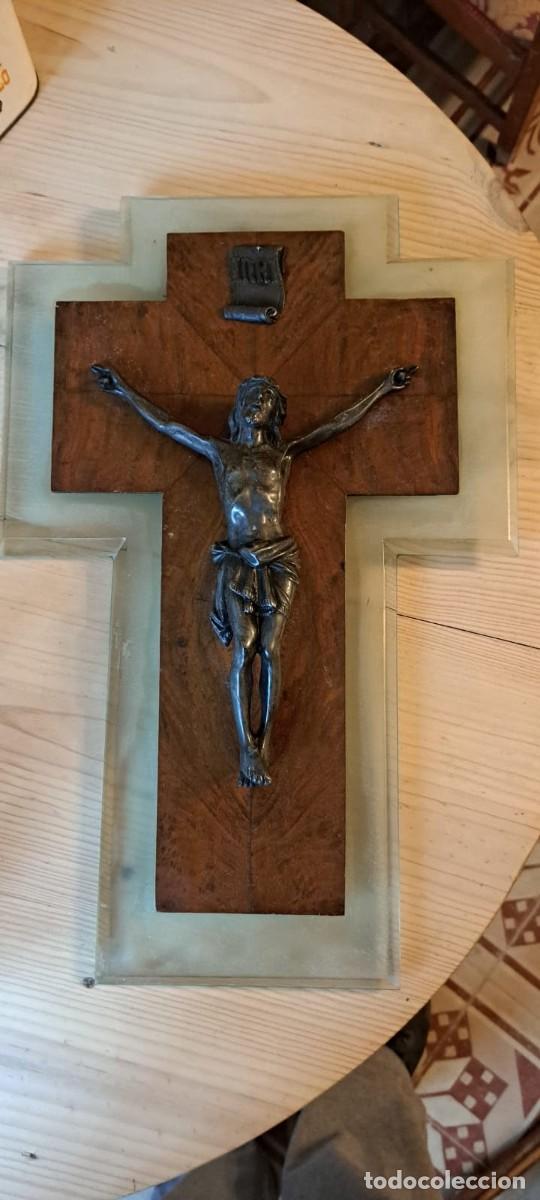 Antig&uuml;edades: Antiguo crucifijo Cristo - Foto 1