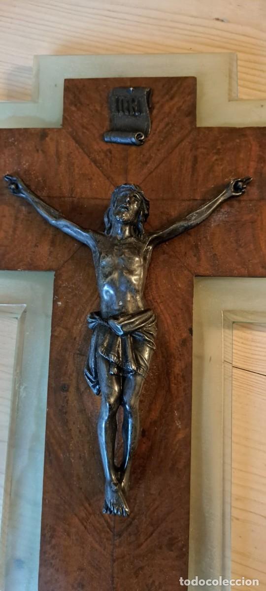 Antig&uuml;edades: Antiguo crucifijo Cristo - Foto 2