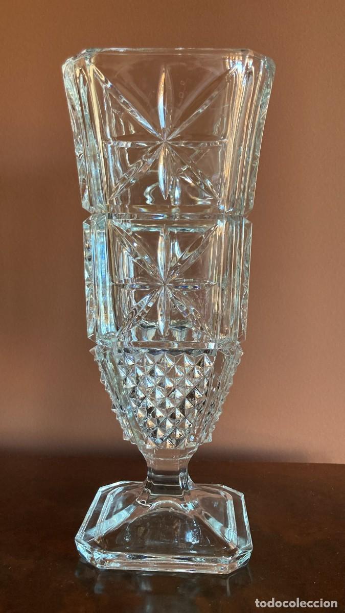 Antig&uuml;edades: JARRON CRISTAL TALLADO - Foto 1
