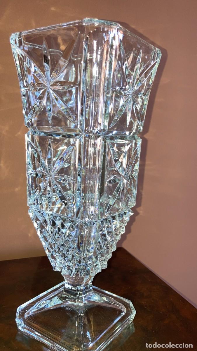 Antig&uuml;edades: JARRON CRISTAL TALLADO - Foto 2