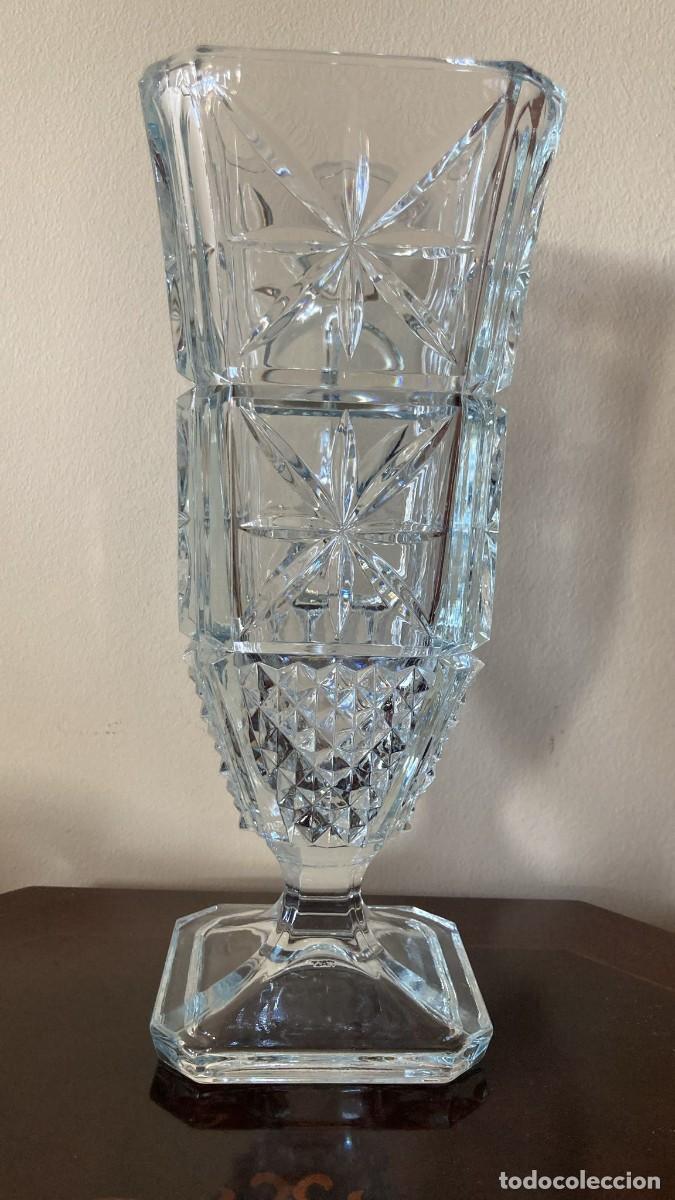 Antig&uuml;edades: JARRON CRISTAL TALLADO - Foto 5