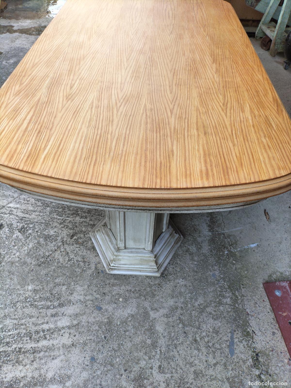 Antig&uuml;edades: Mesa de comedor extensible restaurada - Foto 1