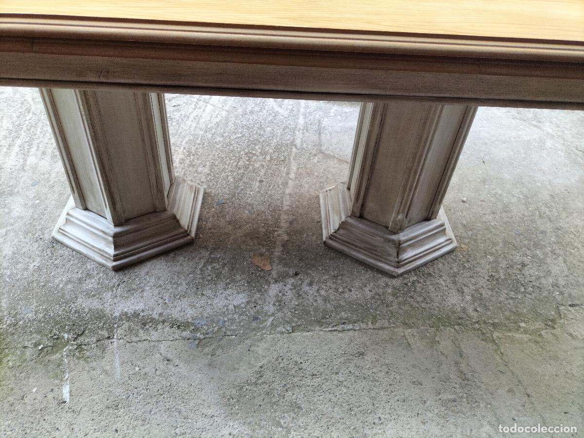 Antig&uuml;edades: Mesa de comedor extensible restaurada - Foto 2