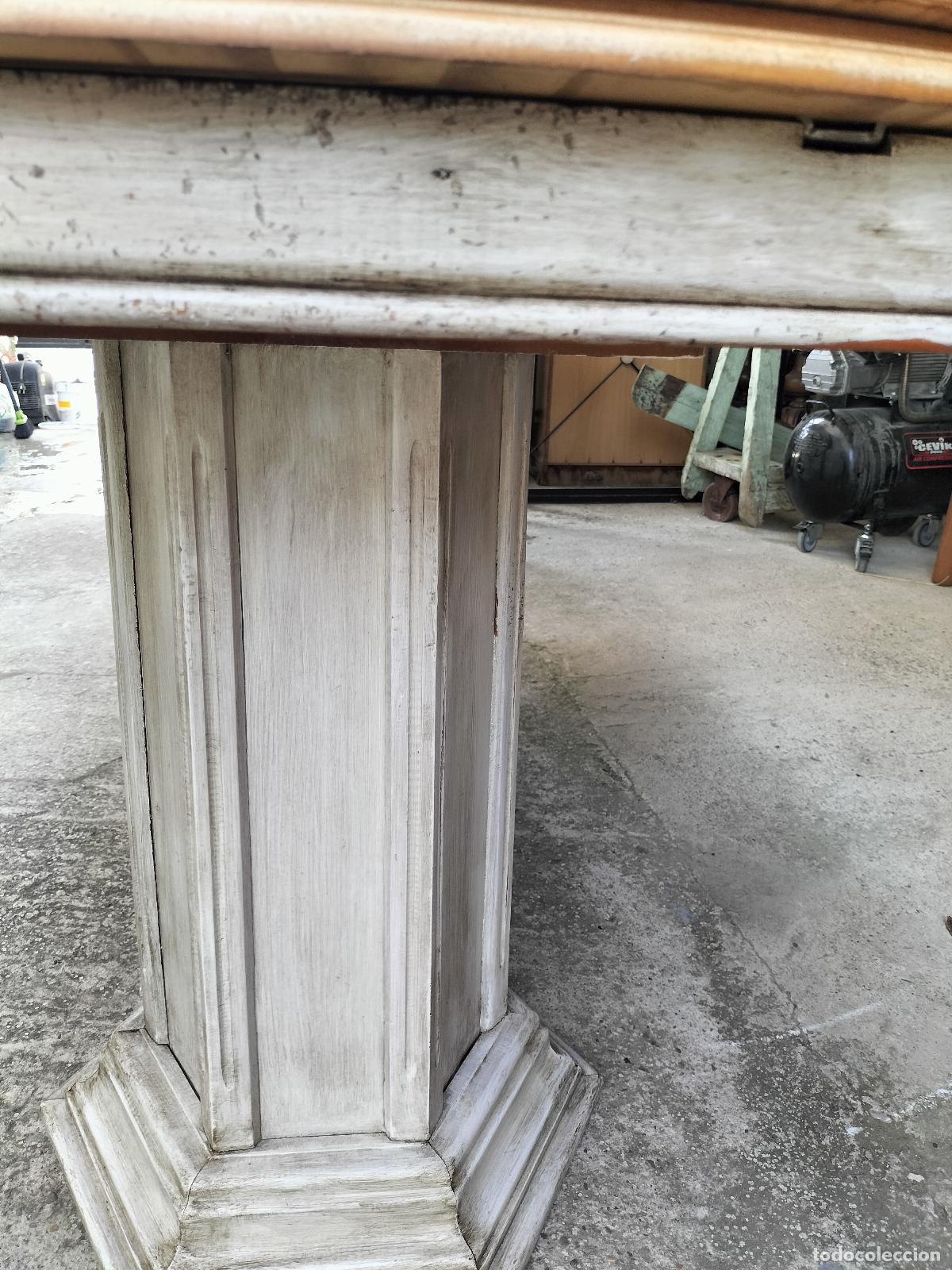 Antig&uuml;edades: Mesa de comedor extensible restaurada - Foto 3