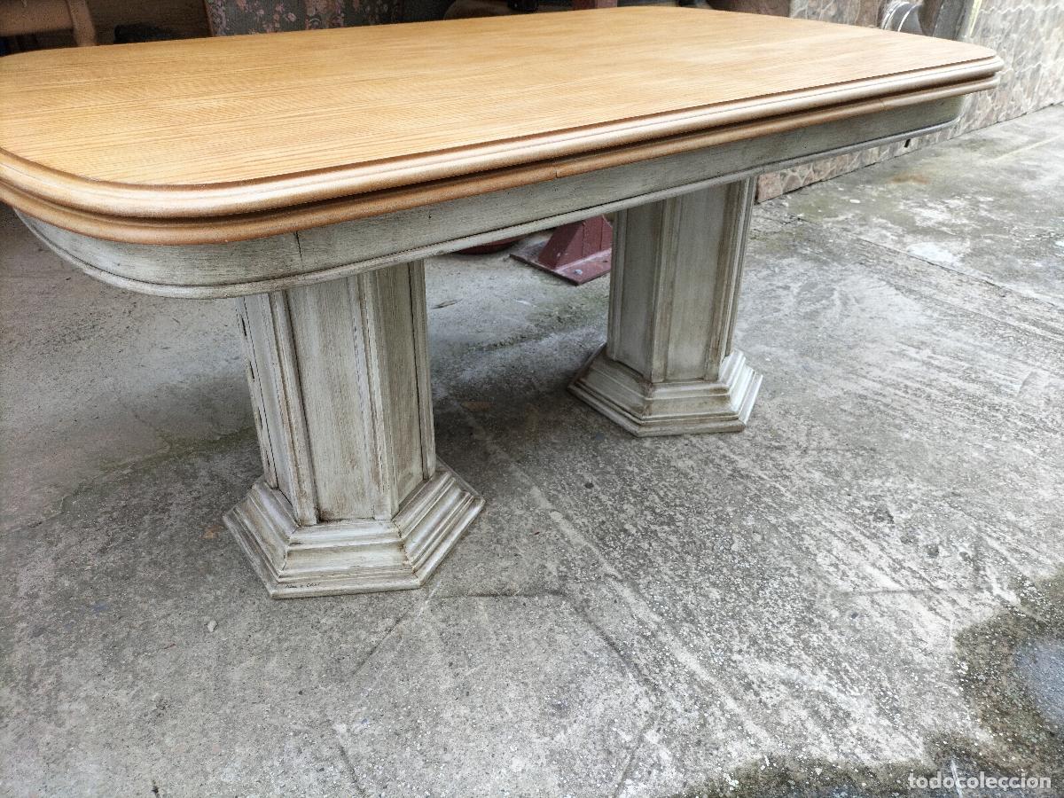 Antig&uuml;edades: Mesa de comedor extensible restaurada - Foto 4