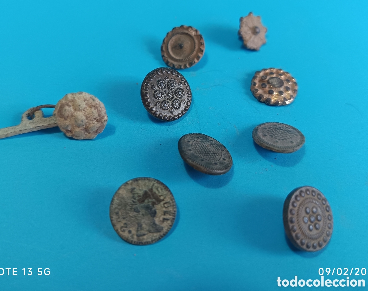 Antig&uuml;edades: Lote de 190 botones antiguos - Foto 3